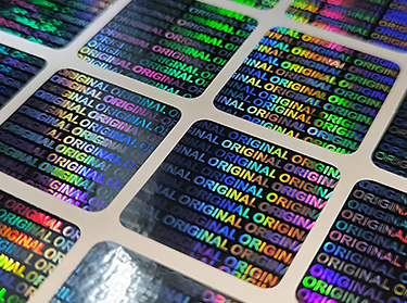 Generic pattern hologram sticker with ORIGINAL design