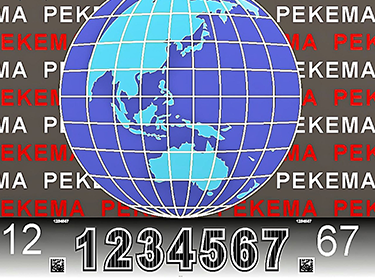 PEKEMA hologram sticker with micro QR code