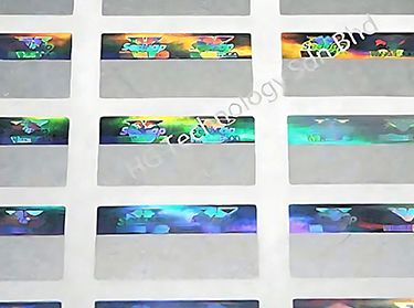 hologram sticker with scratch-off coating