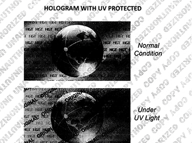 Anti-copy QR code with chemical treatment
